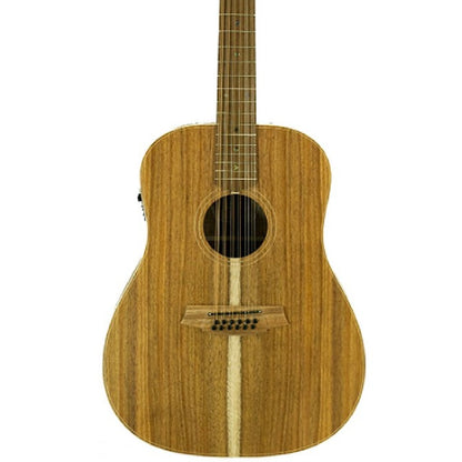 Cole Clark CCFL2E-12-BLBL-AE Acoustic Electric 12-String Guitar in Natural Satin