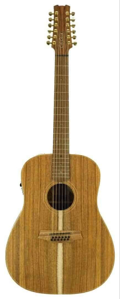 Cole Clark CCFL2E-12-BLBL-AE Acoustic Electric 12-String Guitar in Natural Satin