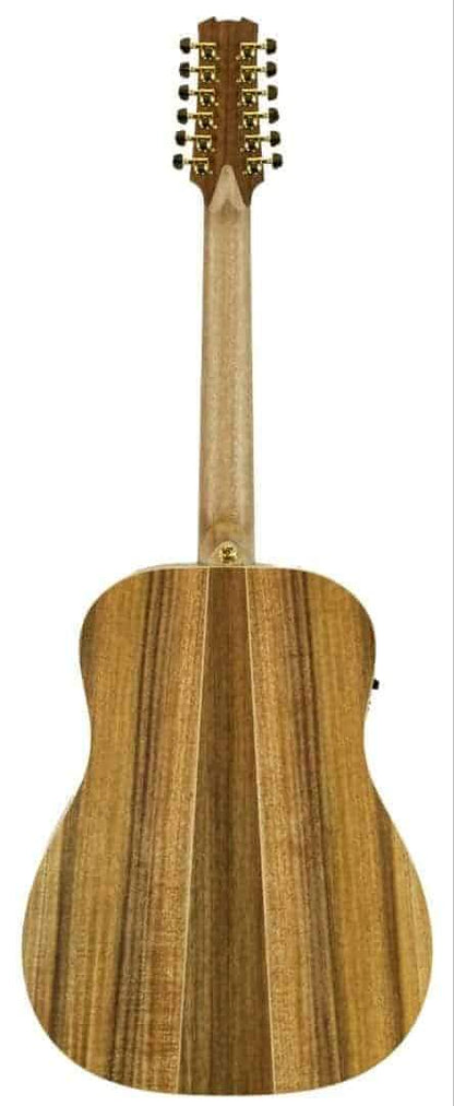 Cole Clark CCFL2E-12-BLBL-AE Acoustic Electric 12-String Guitar in Natural Satin