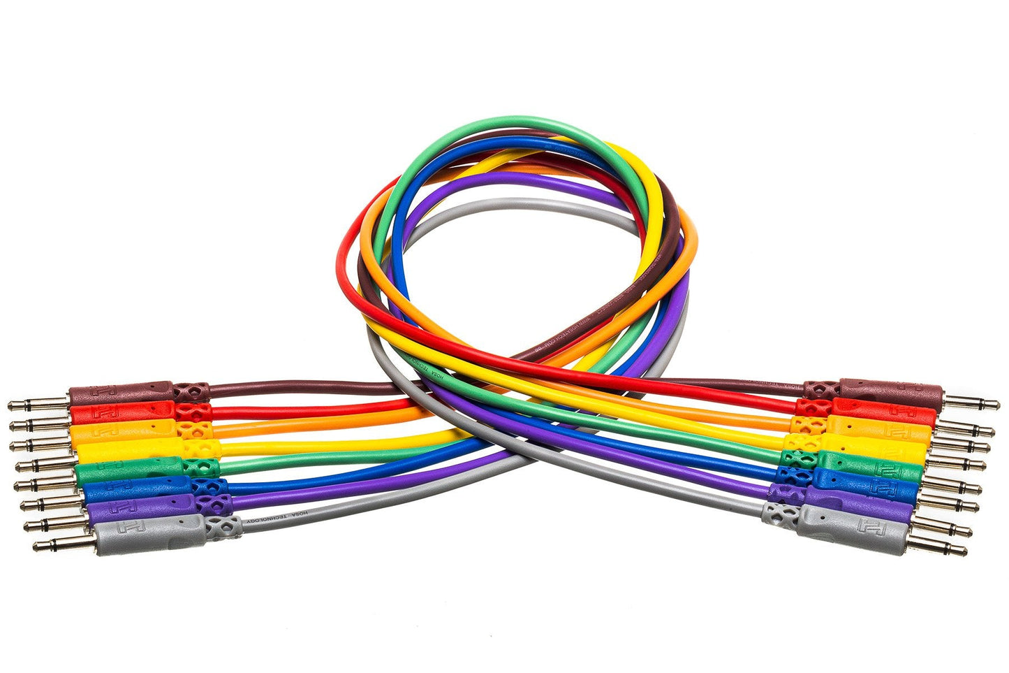 Hosa CMM 815 Unbalanced Patch Cables 6" 8 pack