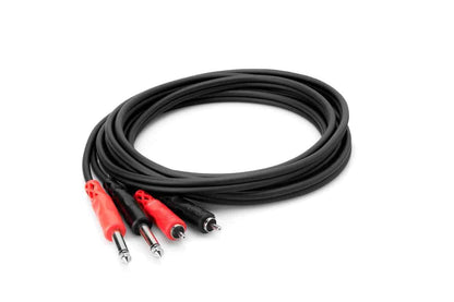 HOSA Stereo Interconnect Dual Cable 1/4" TS RCA