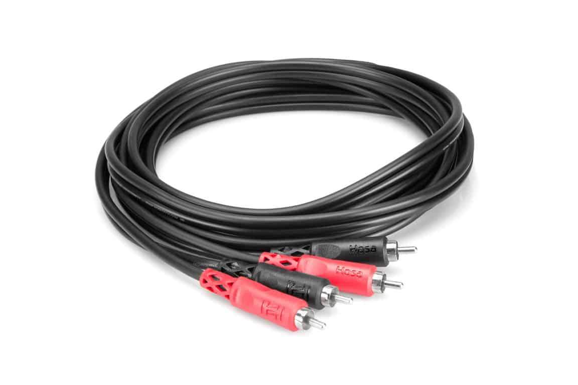 HOSA CRA202 Stereo Interconnect Dual Cable RCA to RCA 2m
