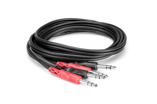 HOSA CSS204 Stereo Interconnect Dual Cable 1/4" TRS to Same