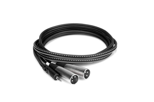 HOSA CYX403M Stereo Breakout 3.5 mm TRS to Dual XLR3M 3M