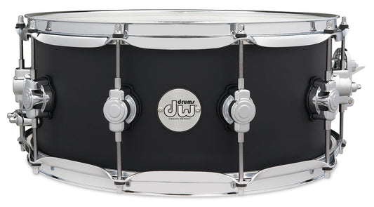 DW Design 5.5" x 14" Black Satin Snare Drum