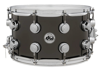 DW Collectors Series 8" x 14" Black Nickel Over Brass Snare Drum