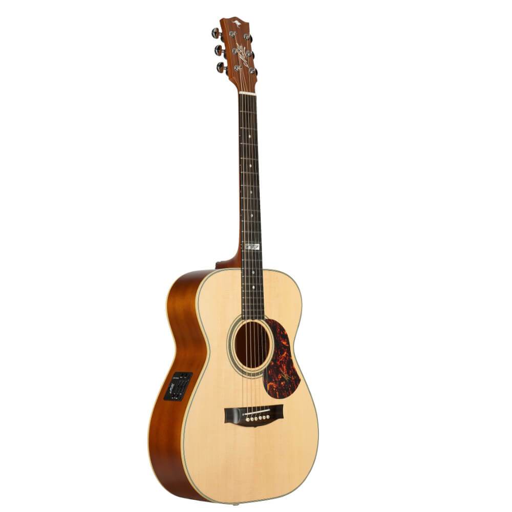 Maton EBG808TE Tommy Emmanuel Acoustic Electric Guitar in Natural Satin - Left-Handed