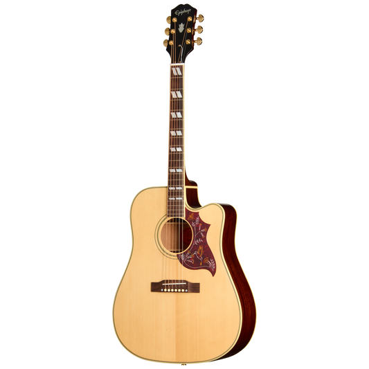 Epiphone Hummingbird Standard EC Acoustic Electric Guitar in Natural