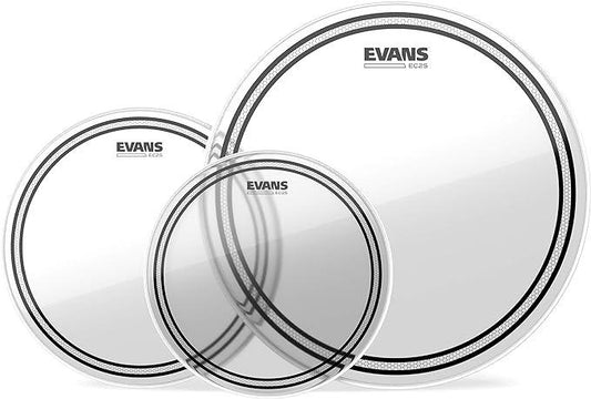 Evans Drumheads EC2S Clear Pack 10", 12" and 14"