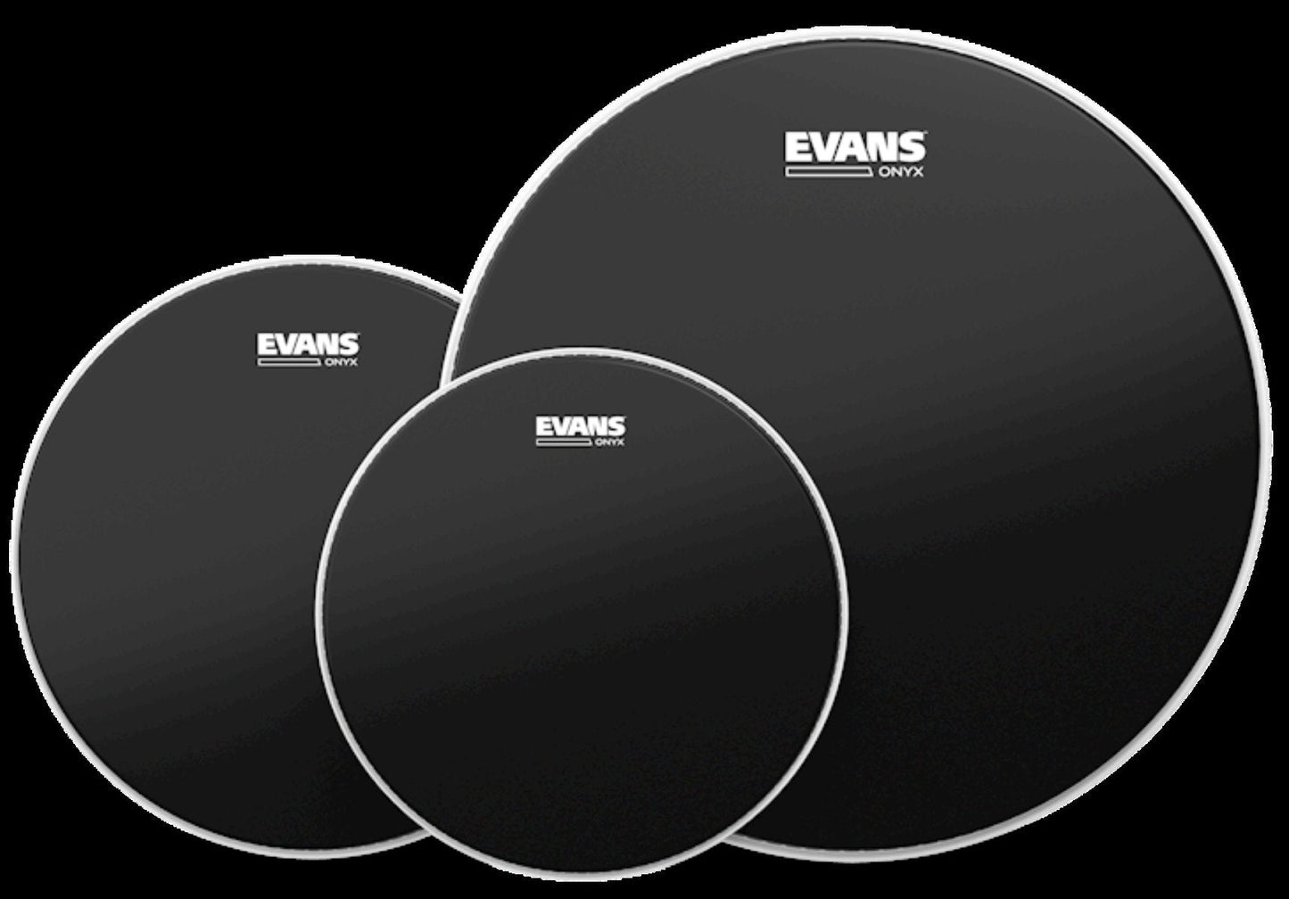 Evans Drumheads Onyx Pack 10", 12" and 16"