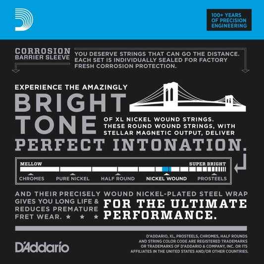 D'Addario EXL110 10P Nickel Wound 10 Sets Electric Guitar Strings Regular Light 10-46 Gauge