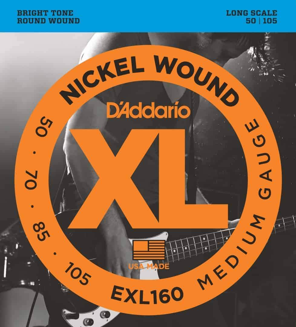 D'Addario Medium Long Scale Bass Strings 50-105 Gauge