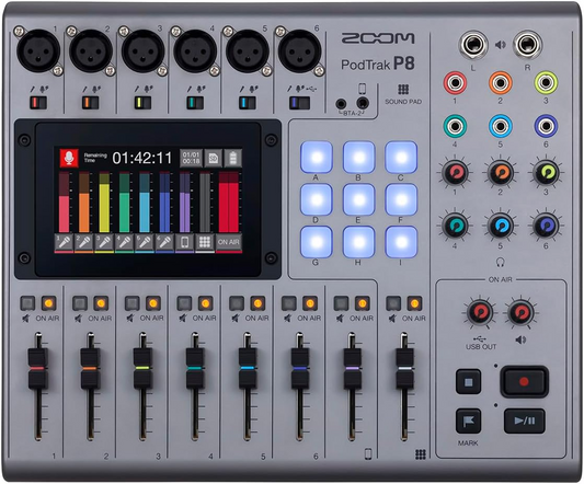 Zoom PodTrak P8 Podcast Recorder | EX-DEMO