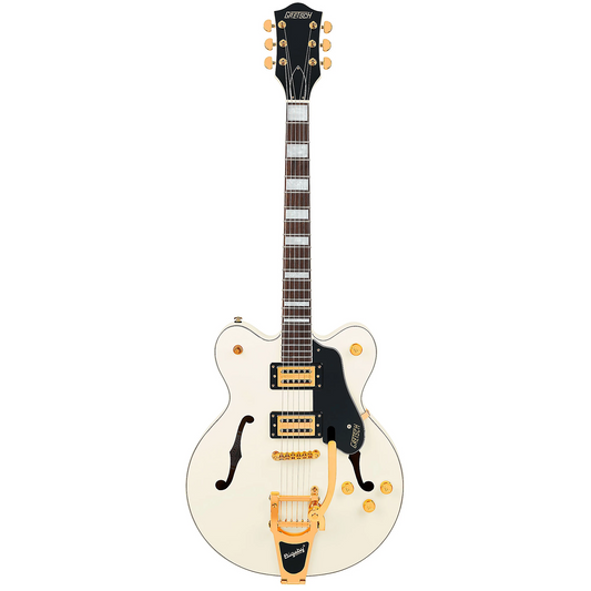 Gretsch G2622TG Streamliner Center Block Double-Cut with Bigsby LTD Electric Guitar in Vintage White
