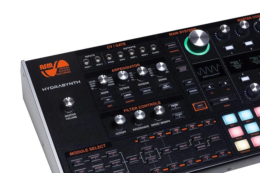 Ashun Sound Machines Hydrasynth Desktop and Rack Synthesizer