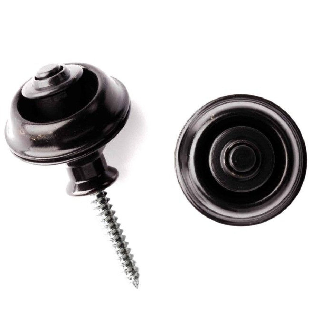 JIM DUNLOP STRAPLOCK STRAP RETAINERS DUAL DESIGN in BLACK