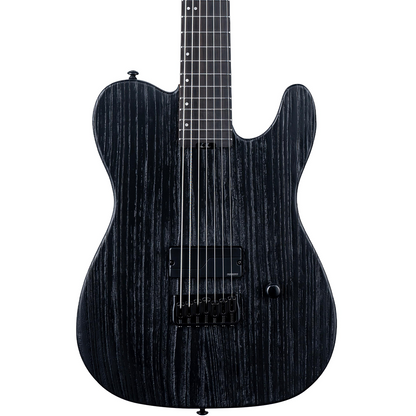 ESP LTD TE-1007 Baritone 7 String Electric Guitar in Black Blast