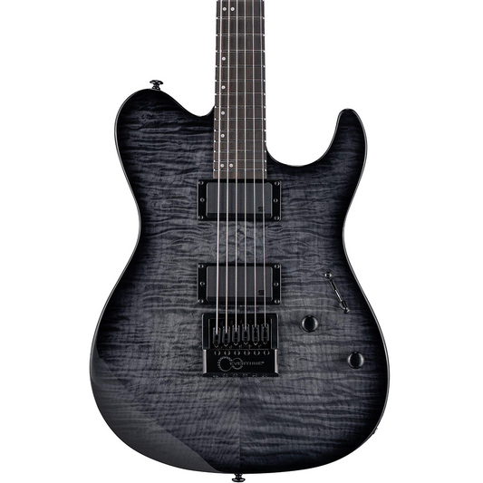ESP LTD TH 1000 Evertune FM Electric Guitar in See Thru Black Sunburst