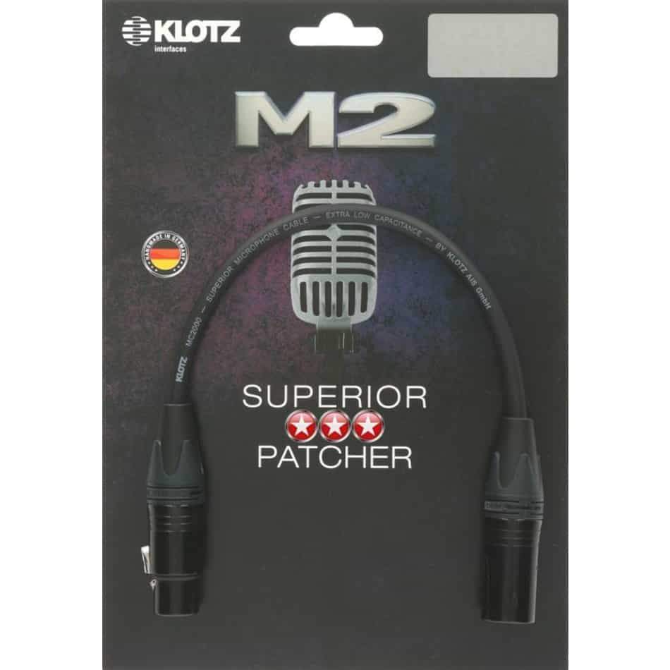 Klotz M2 1m Microphone Cable