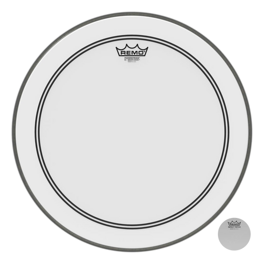 Remo 18" Powerstroke P3 Smooth White Bass Drumhead