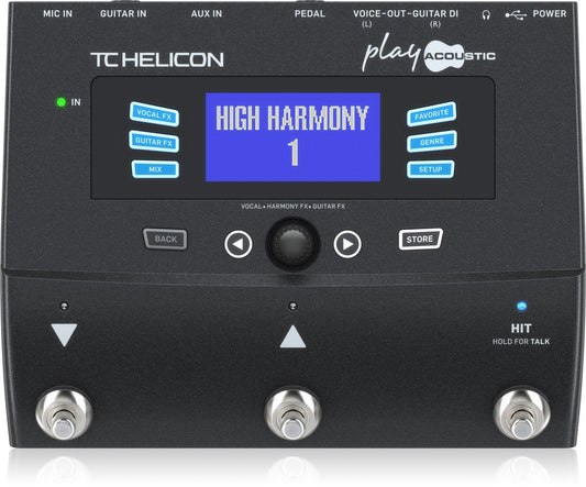 TC Helicon Play Acoustic Vocal Processor Pedal