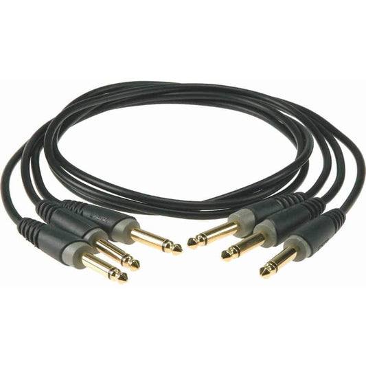 Klotz Pedal Patcher 90cm Patch Cable x 3 in Black