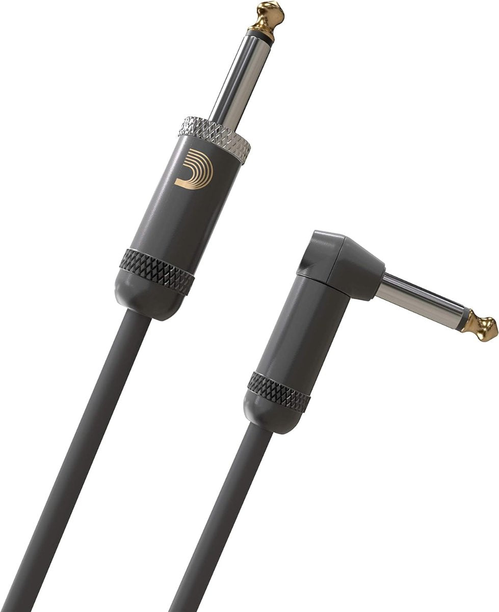 D'Addario Planet Waves 20' American Stage Instrument Straight Right Angle Cable in Black