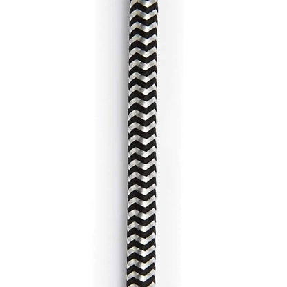 D'Addario Custom Series 10' Braided Instrument Cable in Black and Grey