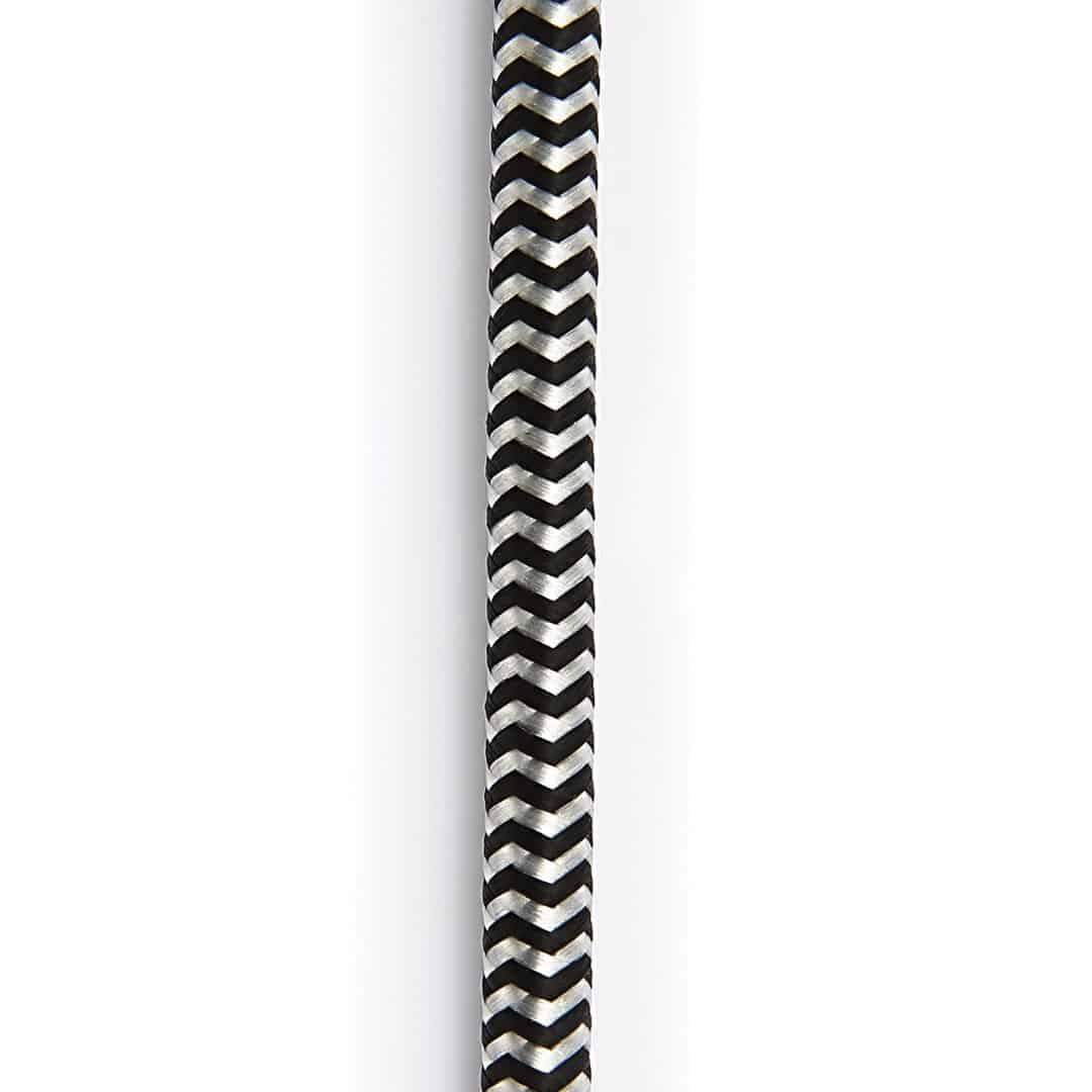 D'Addario Custom Series 15' Braided Instrument Cable in Grey