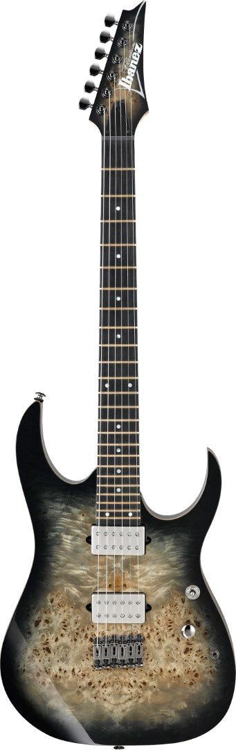 Ibanez RG1121PB Electric Guitar in Charcoal Black Burst