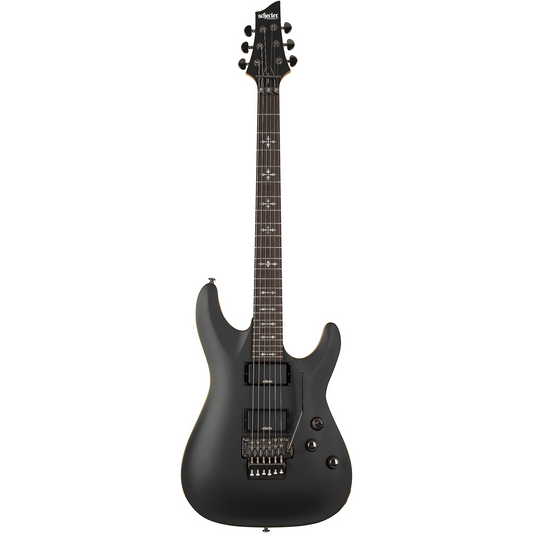 Schecter Demon-6 FR Electric Guitar in Satin Aged Black