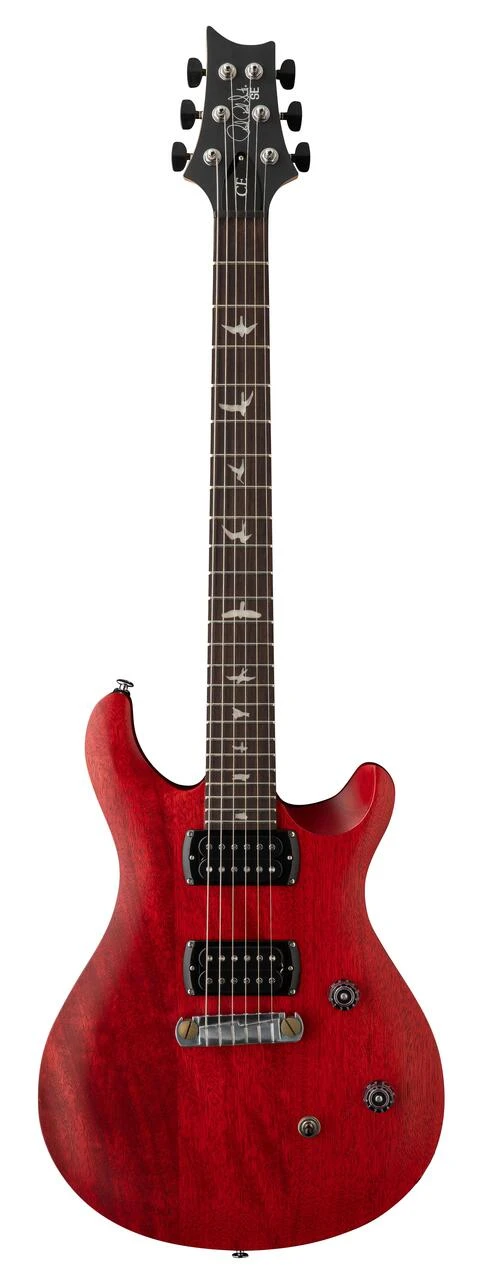 PRS SE CE24 Standard Satin Stoptail Electric Guitar in Vintage Cherry