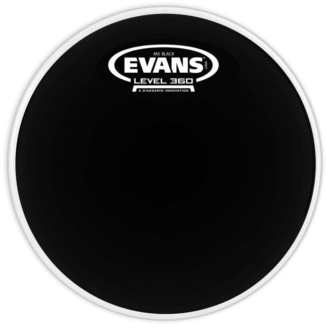 Evans MX Black 12" Marching Tenor Drum Head