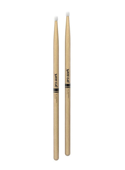 Promark Forward 2B Lacquered Hickory Nylon Tip Drumsticks