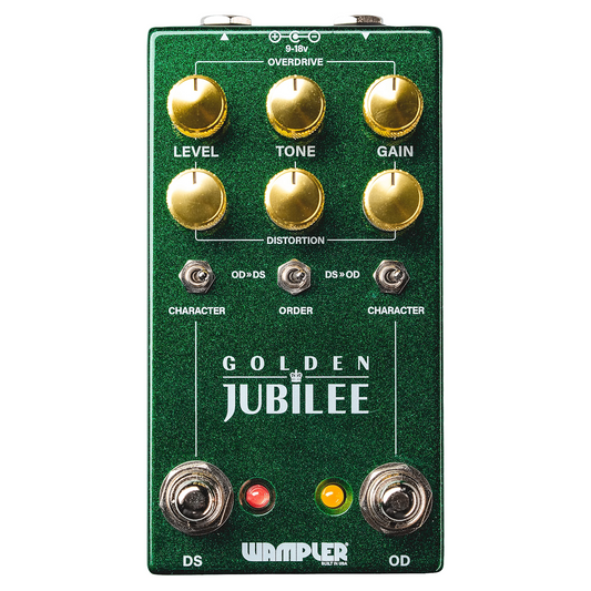 Wampler Golden Jubilee Dual Channel Overdive And Distortion Pedal