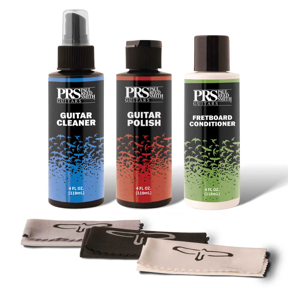 PRS Guitar Care Kit Bundle Cleaner Polish,  FB Oil & Cloths
