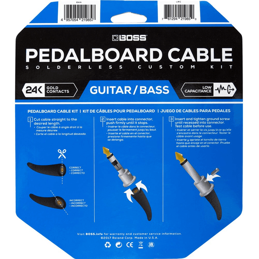 Boss Solderless Pedalboard Cable Kit 24 Connectors