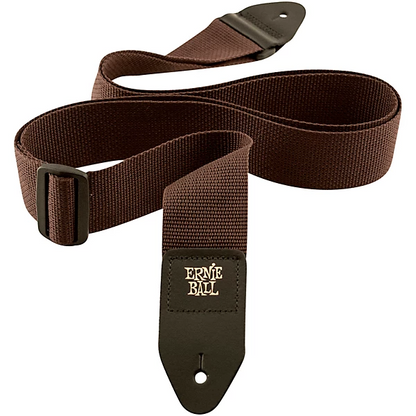 Ernie Ball Polypro Guitar Strap Or Bass Strap in Brown