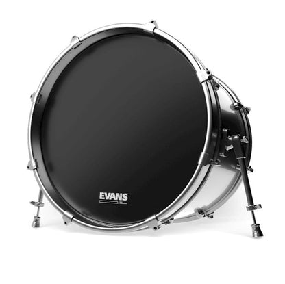 Evans EQ3 Resonant No Port 16" Black Tom Hoop Bass Drum Head