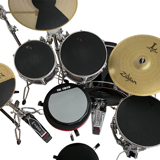 Vic Firth Drum & Cymbal Mute PrePack 10"/12"/14"/16"/22" Hi Hat and Cymbals 2