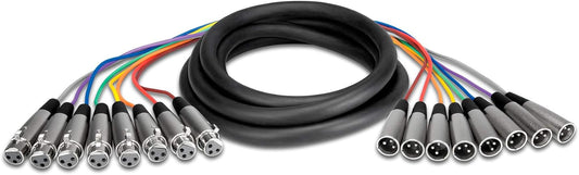 Hosa XLR807 Balanced Snake XLR3F to XLR3M 7m