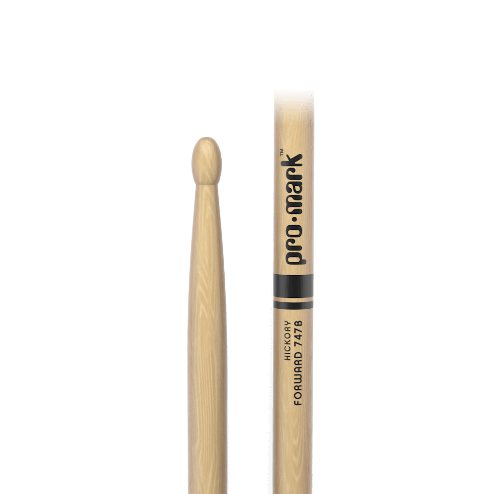 Promark Classic Forward 747B Lacquered Hickory Drumstick