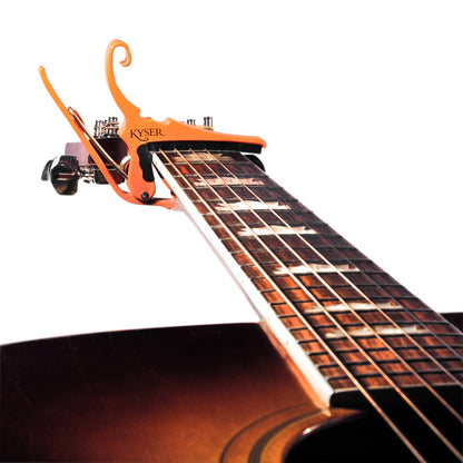 Kyser Quick Change Acoustic Guitar Capo in Orange Blaze