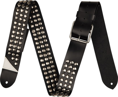 Jackson 2.5" Stud Leather Strap in Black
