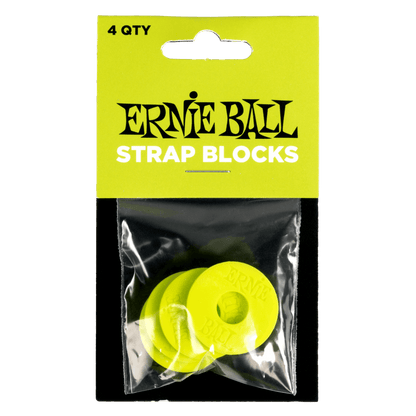 Ernie Ball Strap Blocks 4pk in Green