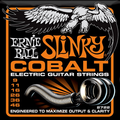Ernie Ball Cobalt Hybrid Slinky Electric Guitar Strings 9-46 Gauge