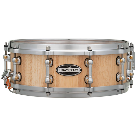Pearl StaveCraft 14" x 5" Thai Oak 25mm Stave Makha DadoLoc Snare Drum