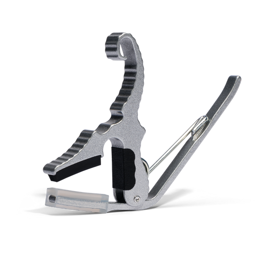 Kyser Quick Change Short Cut 3 String Partial Guitar Capo in Silver