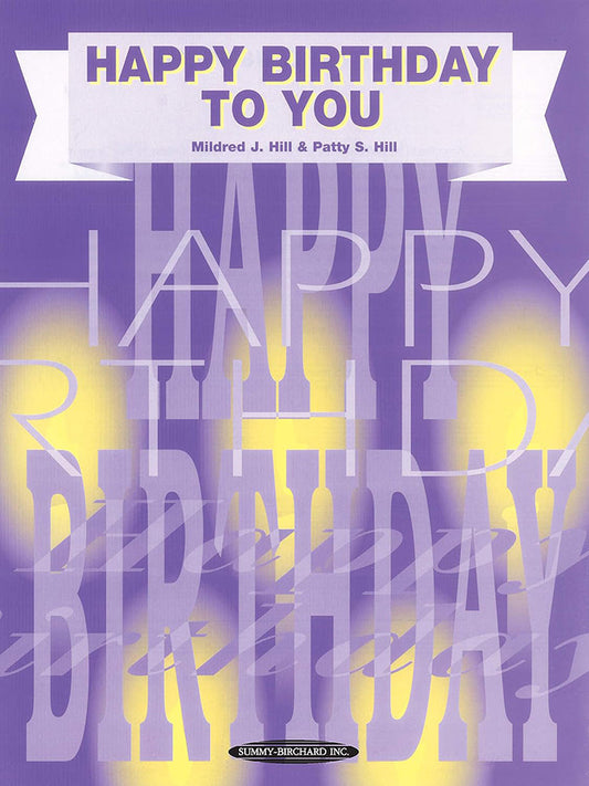 Happy Birthday To You Piano Vocal S/S