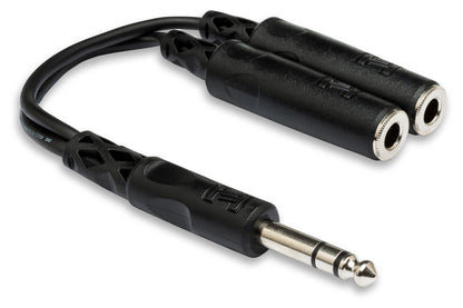 Hosa YPP-118 1/4" TRS to Dual 1/4" TRSF Y Cable (YPP118)